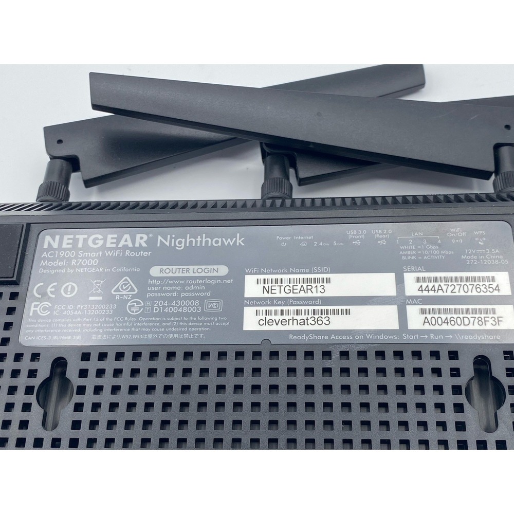 NETGEAR Nighthawk R7000 AC1900 Smart Wi-Fi Wireless Router -‎ Unit Only - Picture 5 of 7